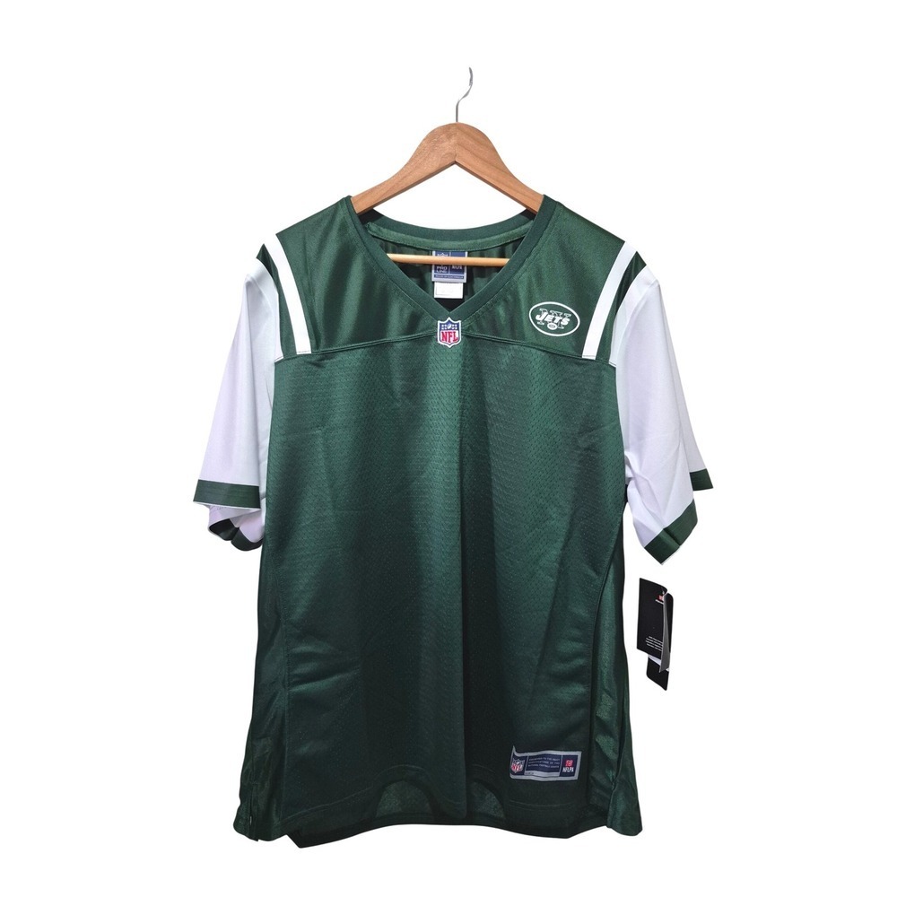 NFL New York Jets Pro Line Blank Jersey‎ Women's 2XL/2EG Green Football